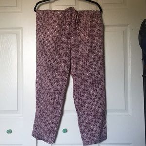 NWT Jcrew jogger pants - silky material with cuff